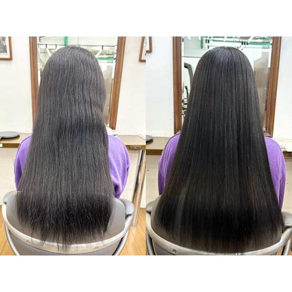 縮毛矯正(ロングヘア)¥25,000⇒¥13,200