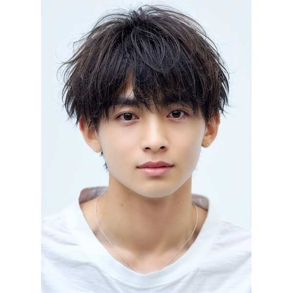 メンズ顔まわり弱酸性縮毛矯正  