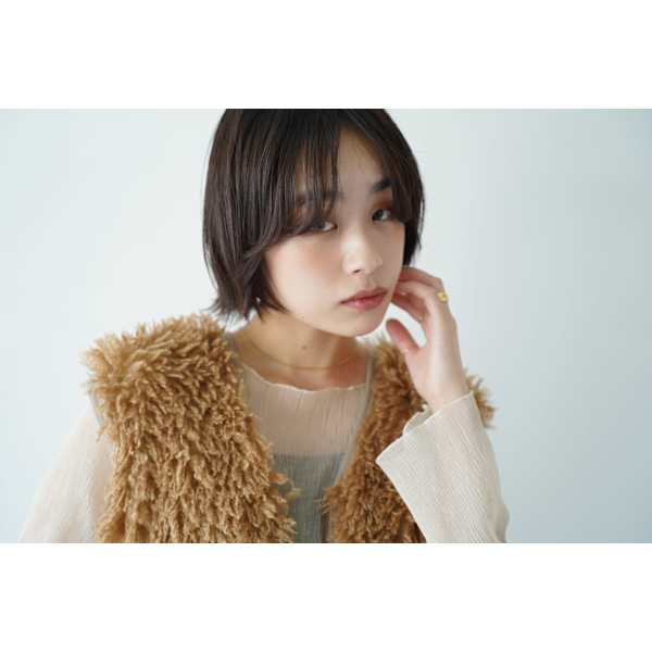 《当店人気NO.1》小顔カット＋ケアフルカラー＋TOKIO 3step ／ ￥13,640