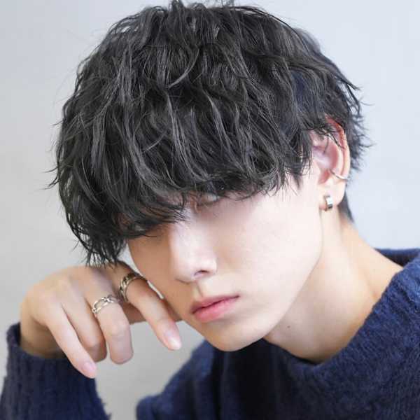 【平日限定】メンズカット+眉毛cut+パーマ+TR付 30%OFF!! ¥14000→¥9800