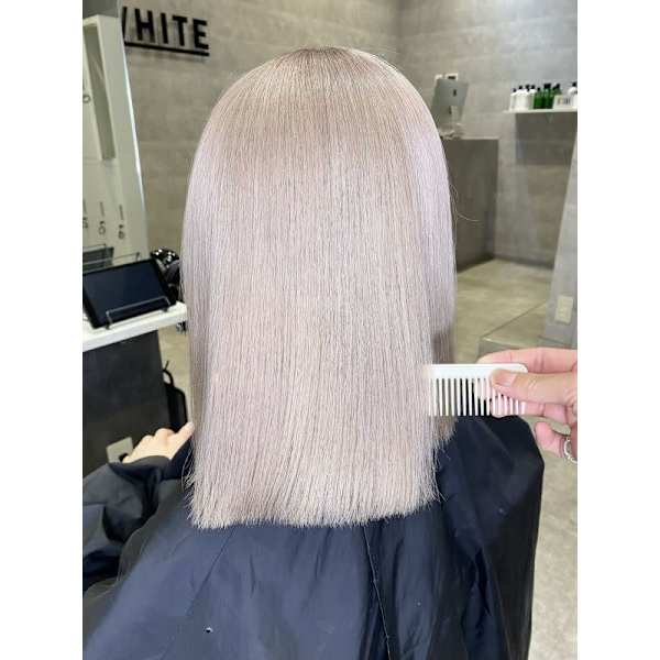 【ダメージが気になる方必見☆】カット + エフェクトケアブリーチ + 艶カラー