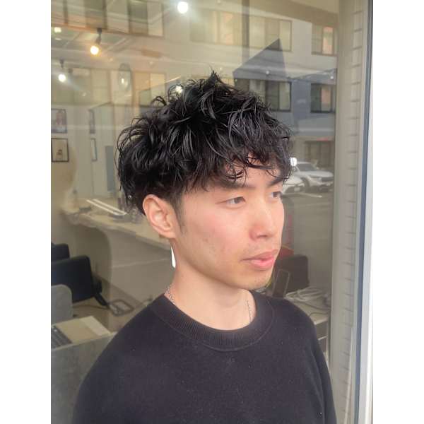 ★人気!メンズカット+パーマ