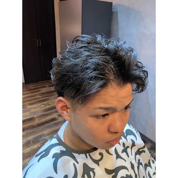 カット＋アイロンパーマ＋シェービング