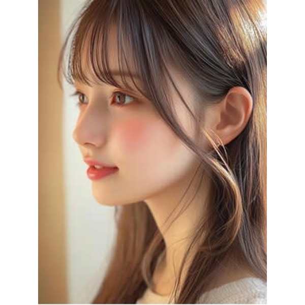 前髪カット+透明感カラー+超音波3stepトリートメント ¥7,700