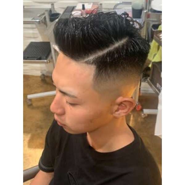 【田中/山口のみ】メンズカット(フェード、スパイキーショート)＋眉毛cut＋marbb＋クイックスパ