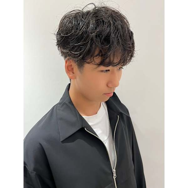【吉野指名限定】メンズカット+パーマ+3stepトリートメント ¥13,200