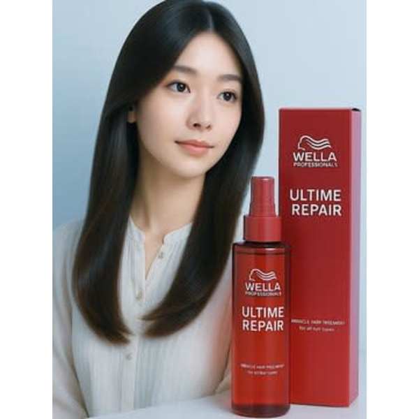 【切れ毛防止アイテムプレゼント】ケア縮毛矯正(S)+カット+¥18,850