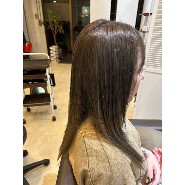 【NEW】カット+カラープレミアムトリートメント+マイクロバブル付　￥13500