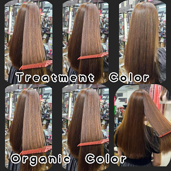 【髪質改善】植物性オーガニックカラーとカットでツヤサラになりましょう