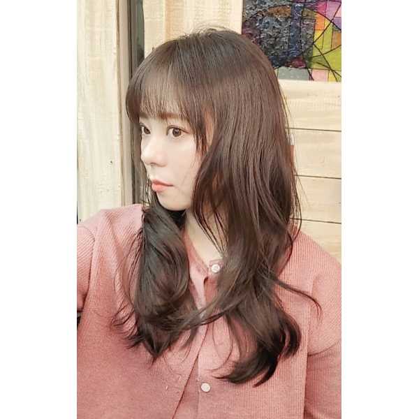 【前髪ストレート】【クロスパーマ】前髪・矯正で、クセをなおしてツヤサラに