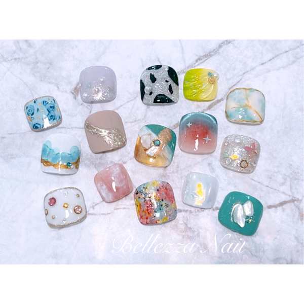 【他店オフ込★フットジェル】 2本アート￥7000／10本アート￥8000