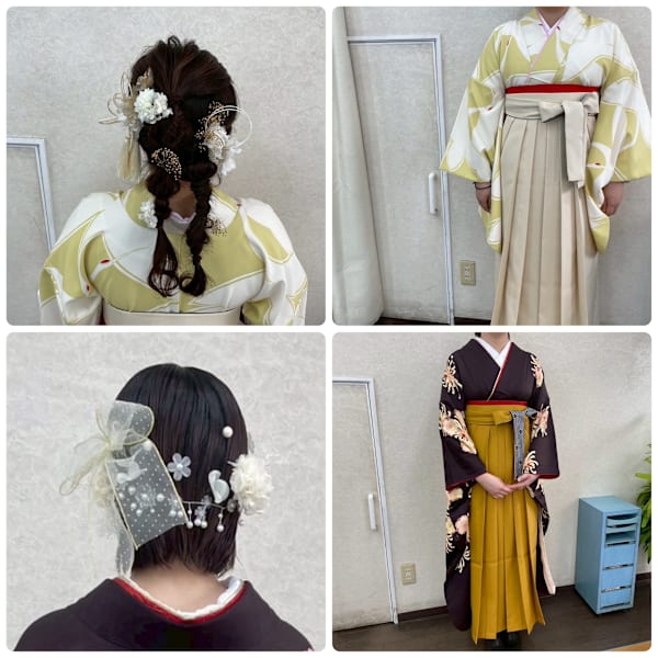 【卒業式や七五三】袴着付け＆ヘアアレンジ