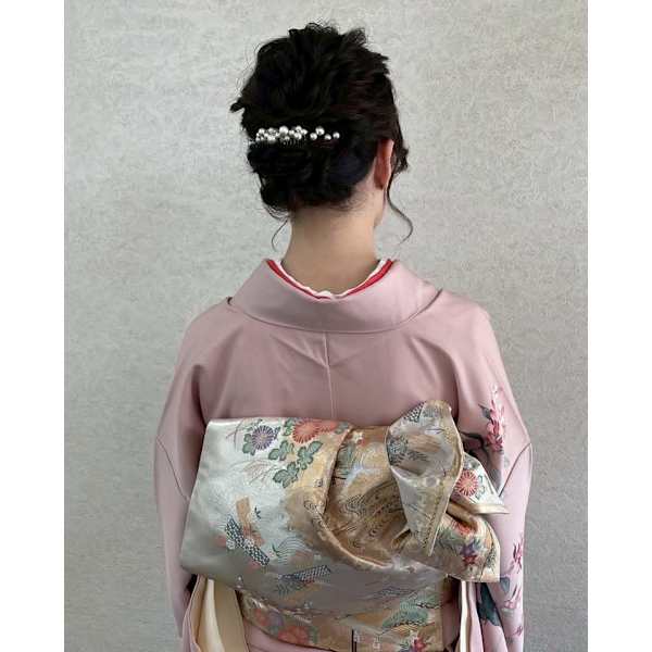 【祝☆卒業式＆入学式】訪問着【二重太鼓】着付け＆ヘアアレンジ