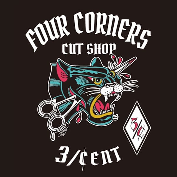 FourCornersCutShop 3/cent 栄フェード刈り上げメンズ専門