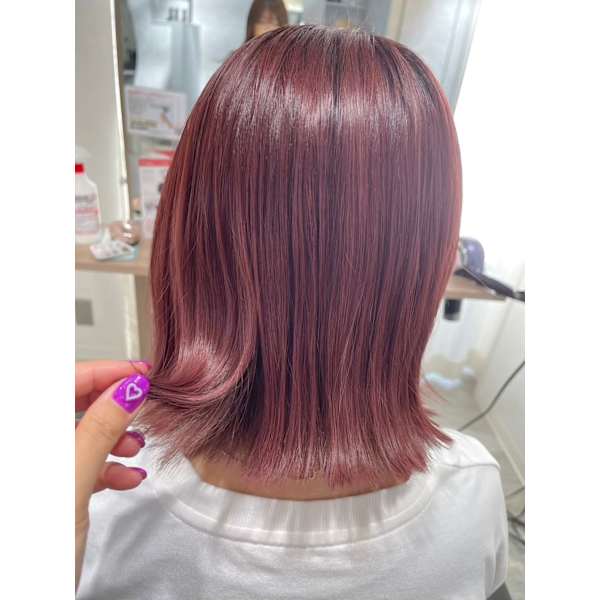 【☆可愛くキレイに☆】 カット＋艶カラー＋トリートメント￥14080