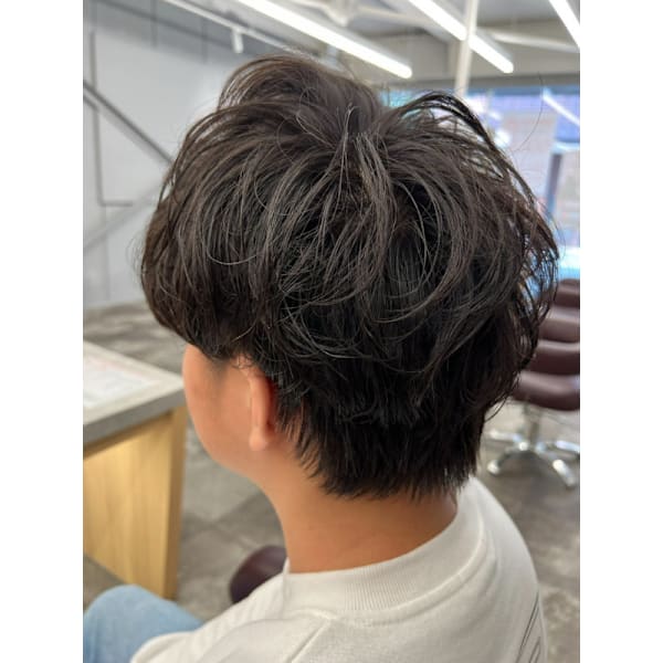 ★ネット予約限定★男性カット+ニュアンスパーマ(くせ毛風・ゆるめなパーマ) 5800円