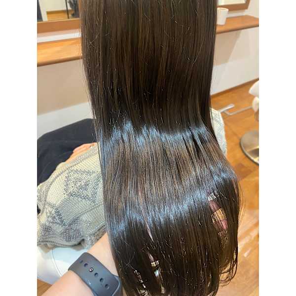 カット＋酸性ストレート＋トリートメント