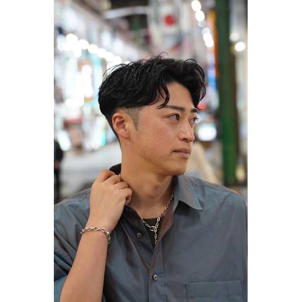 【中山限定】【パーマをこだわりたい方】メンズカット＋ケアパーマ