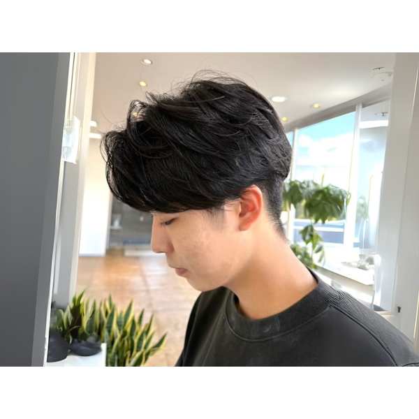 カット＋ニュアンスパーマ #南アルプス#甲斐#竜王#笛吹#北杜#甲府#メンズパーマ#韓国