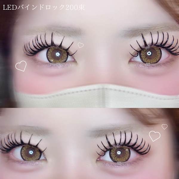 ＊次世代マツエク＊圧倒的持続力★LEDバインドロック80束
