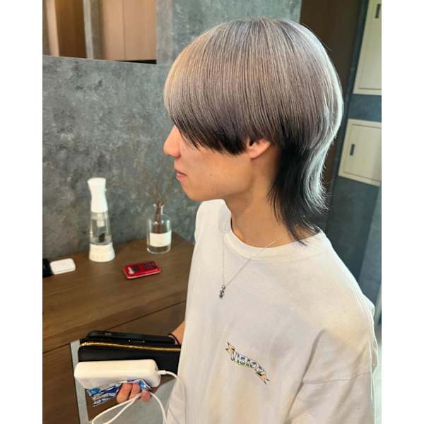 【メンズ】ダブルカラー+デトックスTr￥10690 [おすすめマッシュ/ウルフ]