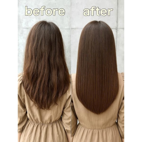 【自然な仕上がり】髪質改善ストレートor縮毛矯正+カット+オージュアTr