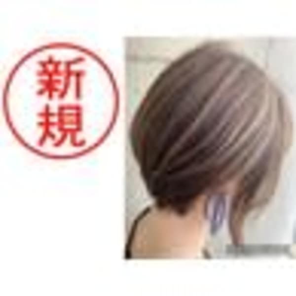 電話予約のみ【人気No.3/お悩みクーポン】　カット+白髪ぼかし+カラー【ご予算16500円～】