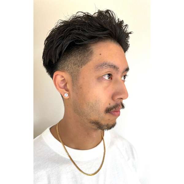 【men’sエイジングケアカットコース】高炭酸クレンジング+カット