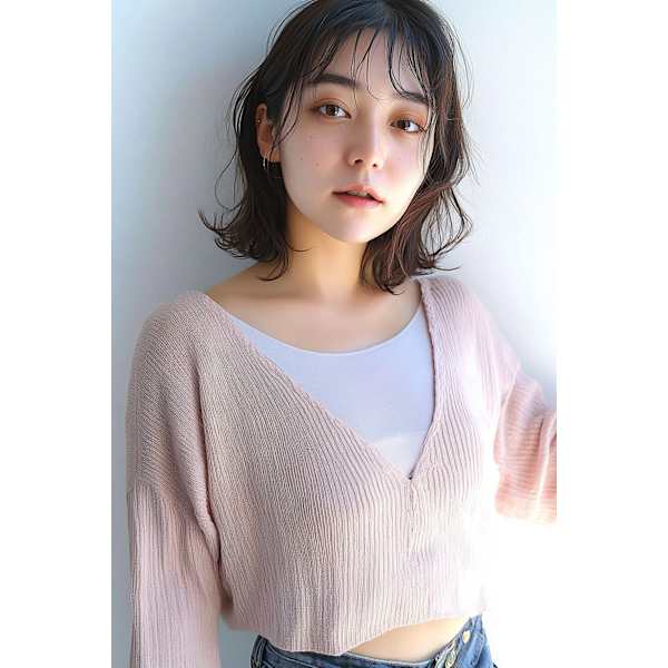 【流行りのダメージレスカラーN.ルフレ】☆柔らか透明感高彩度カラー☆カット+カラー+トリートメント