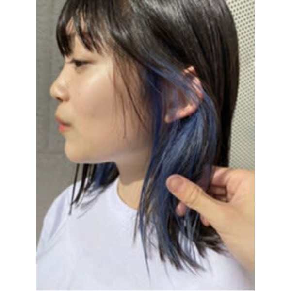 【チラ見せで可愛い♪】カット＋カラー＋インナーカラー ￥14850→￥11180