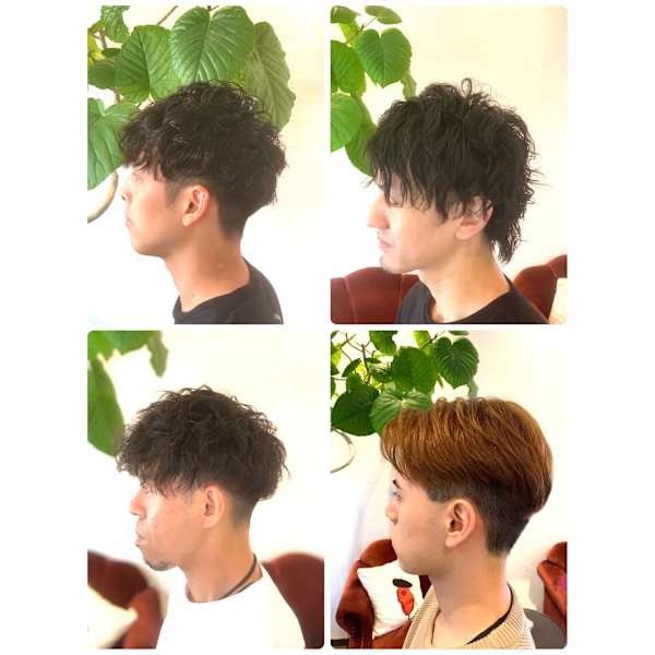 メンズ骨格矯正カット+パーマ