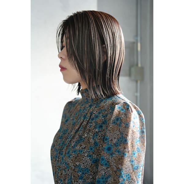 ケアカラー(ブリーチなし)+シャンプーブロー ¥7800~[小倉北/京町/]