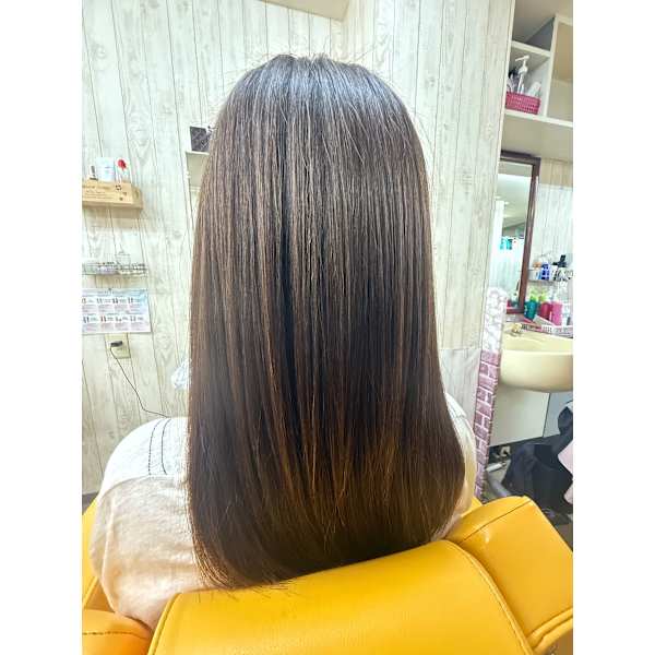 【髪質改善】カット+前髪縮毛矯正+トリートメント ¥10120[髪質改善/縮毛矯正/白髪ぼかし]