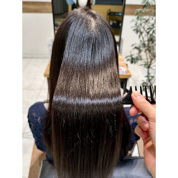 【髪質ケア】カット+縮毛矯正+髪質改善オッジィオットトリートメント[南林間/南町田/座間/鶴間]