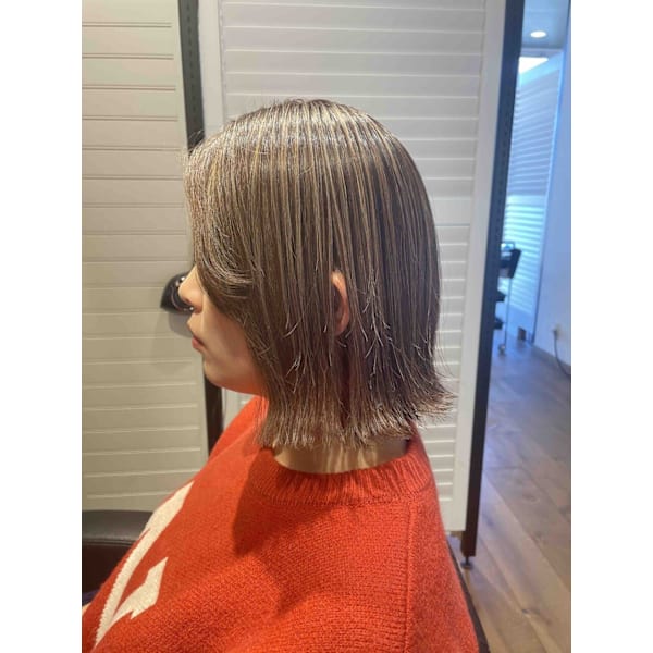 【脱白髪染め・イメチェン】カット＋ポイント3Dカラー＋トナー