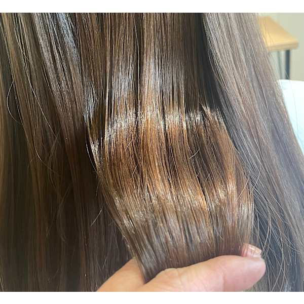 【地肌と髪を守る】髪質感改善カラー+カット+リセッター¥14,000