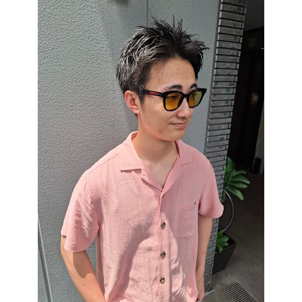 【新規】メンズカット+眉毛デザインカット 【マーブマイクロバブル付き】¥6,050→