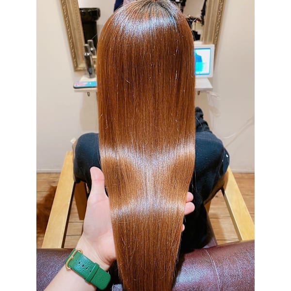 ★人気当店No.2★カット+縮毛矯正+トリートメント+ヘッドスパ¥15,400【駒込】