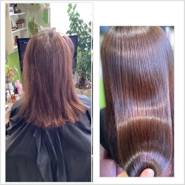 【新規様迷ったらコレ☆平日限定/1日集中ケア】王妃の水エステカラー(白髪対応)+カット