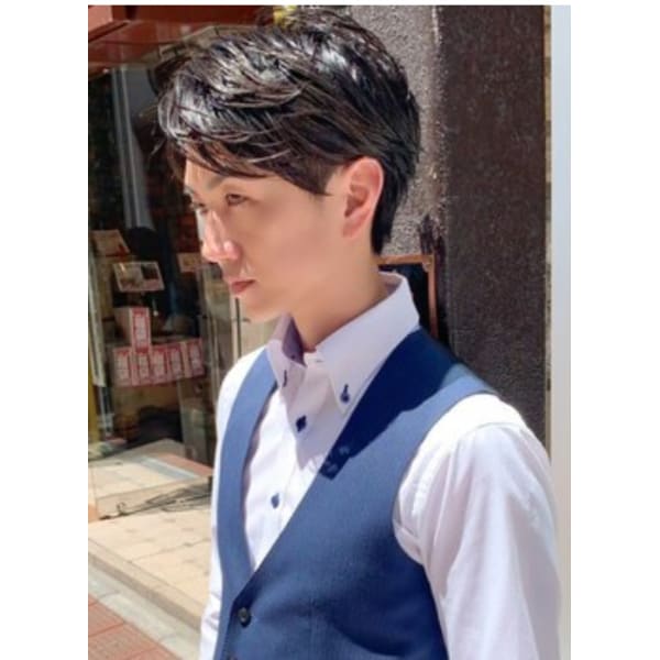 【安野指名限定】メンズカット＋クールスパ〔銀座/銀座駅/メンズカット/ビジネスカット〕