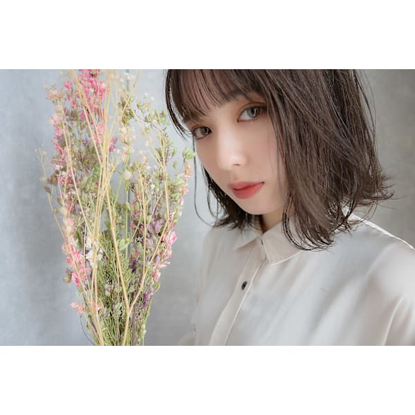 カット+オーガニックカラー+クイックTR+リファUFB¥7980#髪質改善#栄美容室