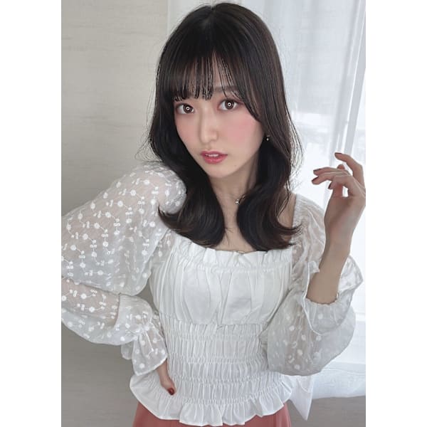 カット+髪質改善プラチナストレート+エスタブリッシュTR+UFB¥19800#縮毛矯正