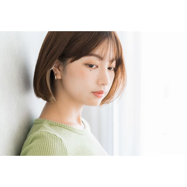 ●12月限定●似合わせカット+イヤリングカラーorハイライト+3stepTr 14200→13700