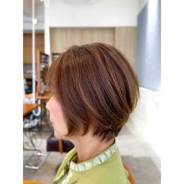 【女性スタイリスト西田担当】カット+白髪ぼかしハイライトカラー+トリートメント