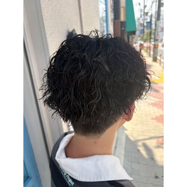 【男性限定】パーマ＋高濃度マイクロバブル（カット込）