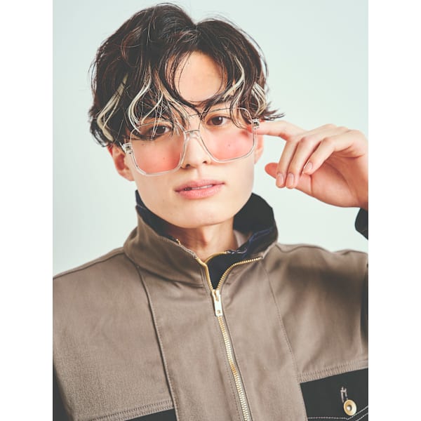 メンズカット＋ダブルカラー（2回カラー）ブリーチあり・なし＋TR￥15,000