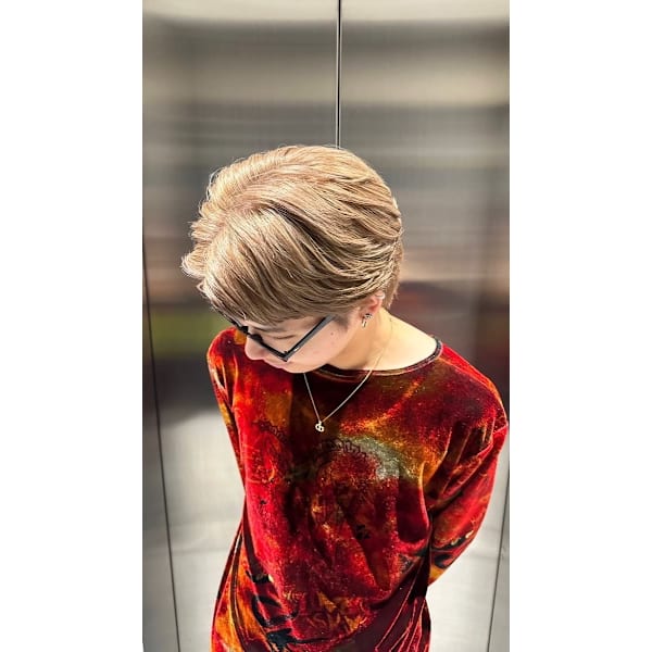 ブリーチ+カラー+超音波アイロン