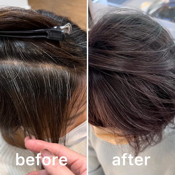 【40代からの白髪ケア入門】白髪ぼかしカラー+似合わせカット ¥12,500→ ¥10,000