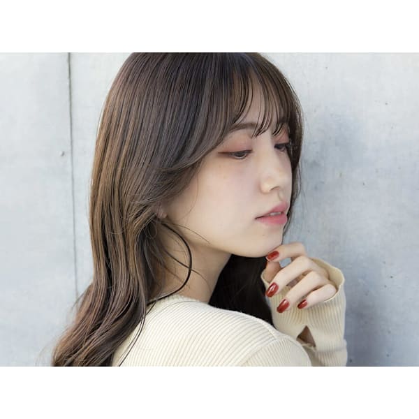 【新規】【秋のトレンドカラー】透明感カラー+トリートメント¥6,980