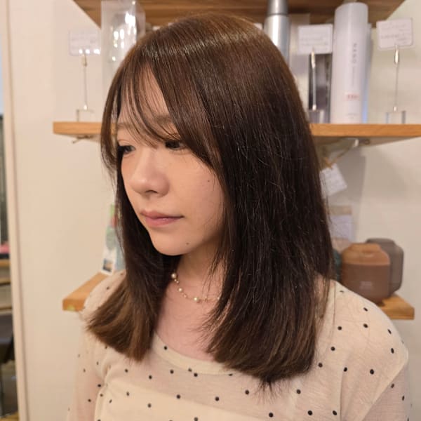 透明感イルミナカラー+似合わせカット